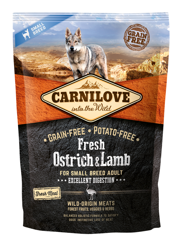 CARNILOVE DOG OSTRICH/LAMB SMALL BREED