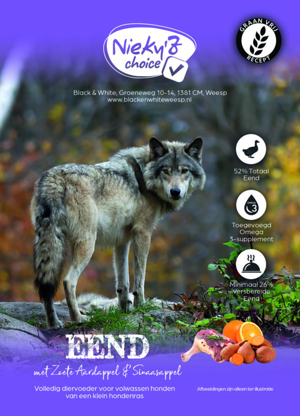 NIEKY'Z CHOICE GRAANVRIJ 50 EEND SMALL BREED
