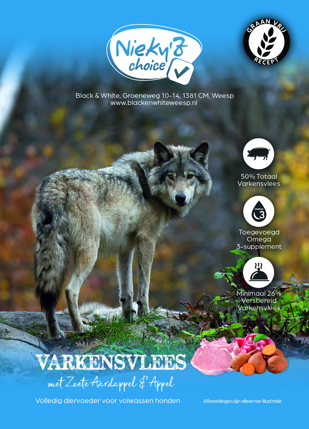 NIEKY'Z CHOICE GRAANVRIJ 50 VARKEN