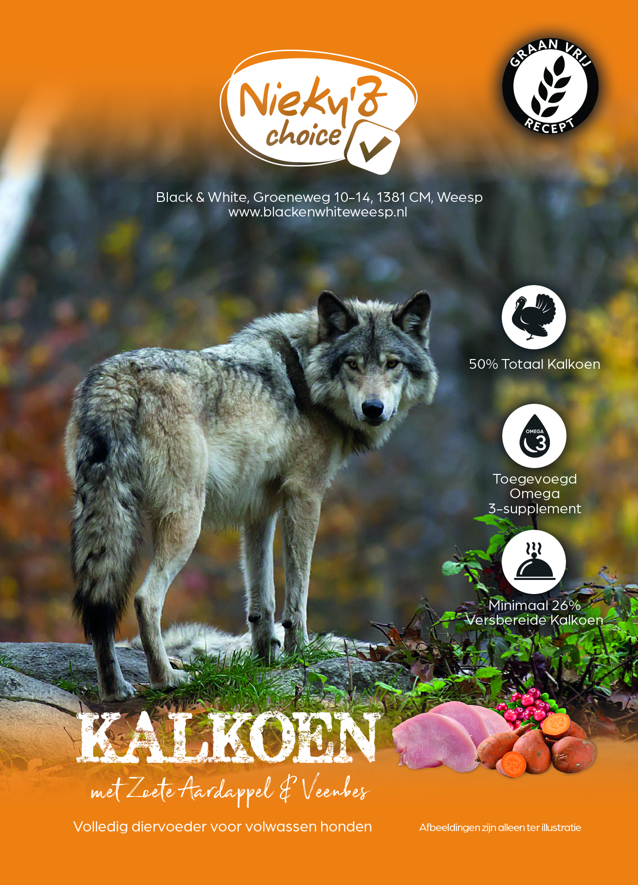 NIEKY'Z CHOICE GRAANVRIJ 50 KALKOEN