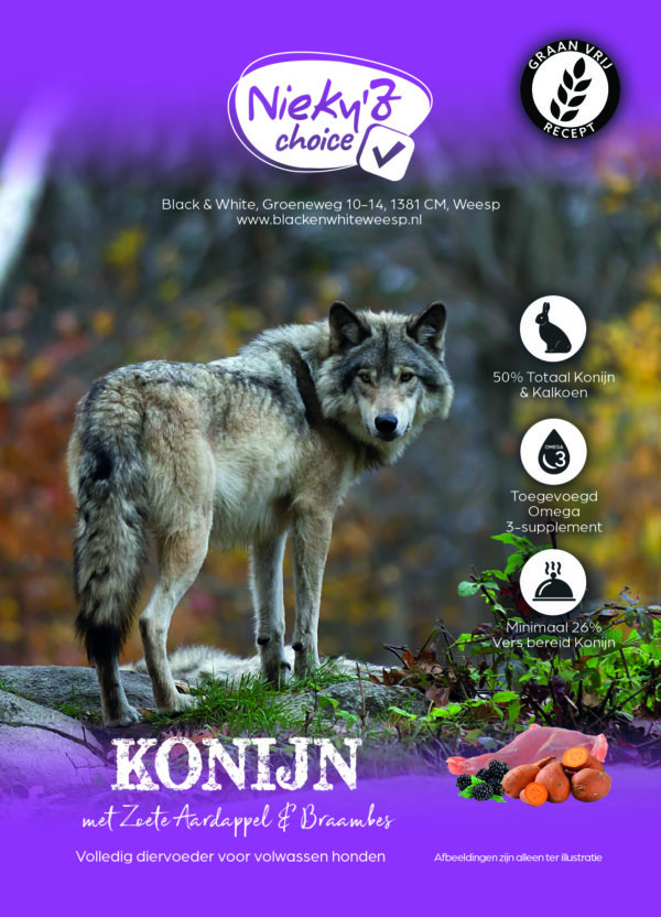 NIEKY'Z CHOICE GRAANVRIJ 50 KONIJN