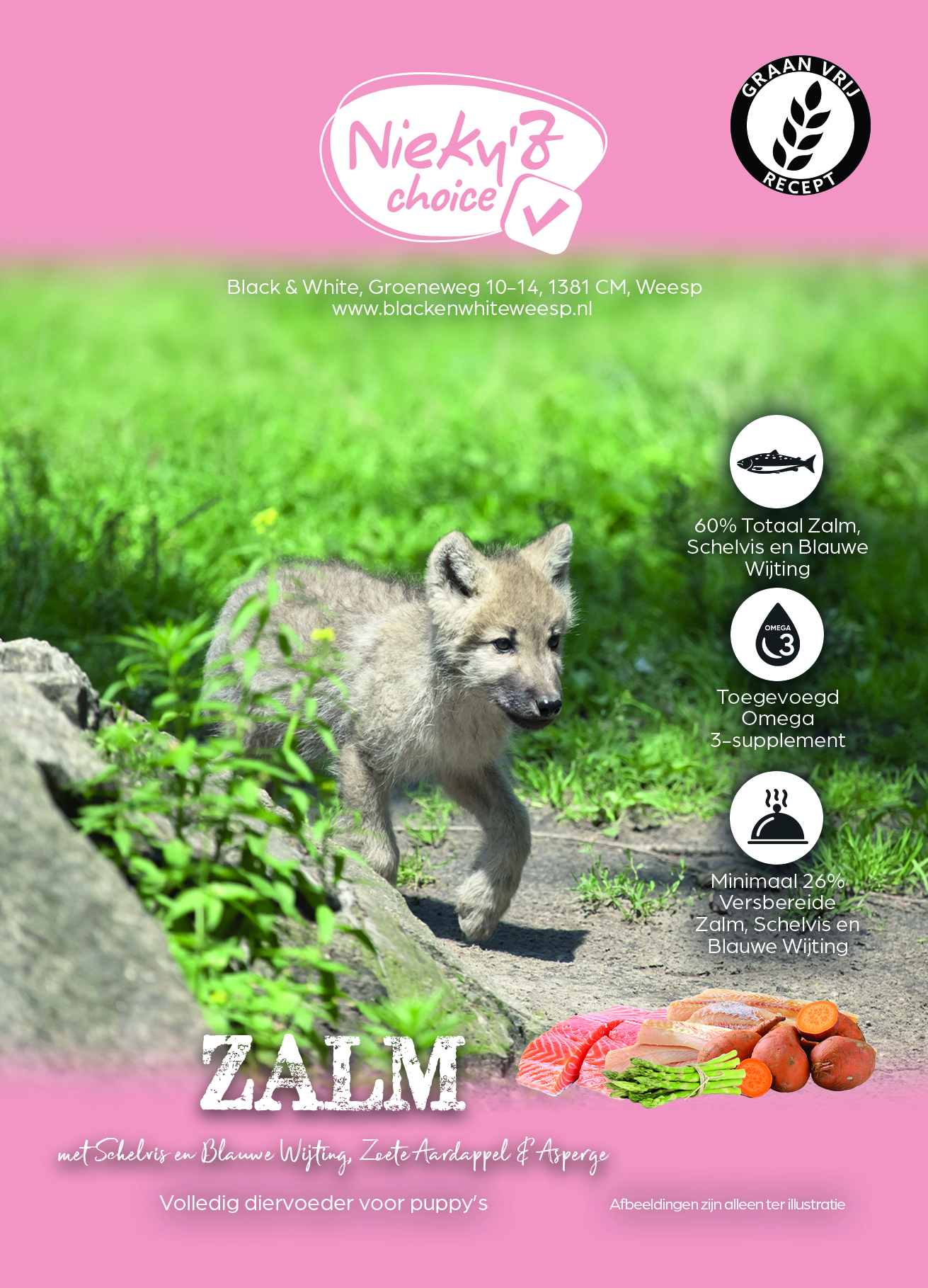 NIEKY'Z CHOICE GRAANVRIJ 50 PUPPY ZALM