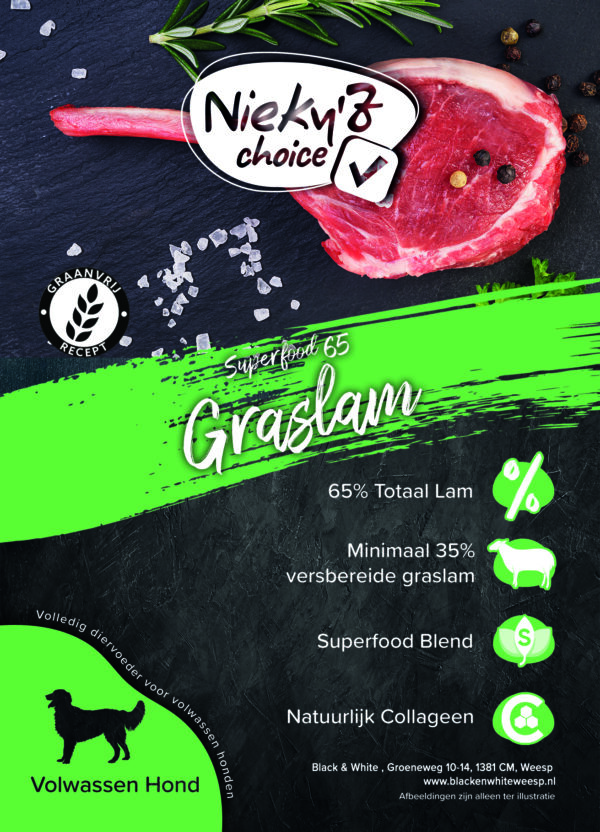 NIEKY'Z CHOICE SUPERFOOD 65 GRASLAM