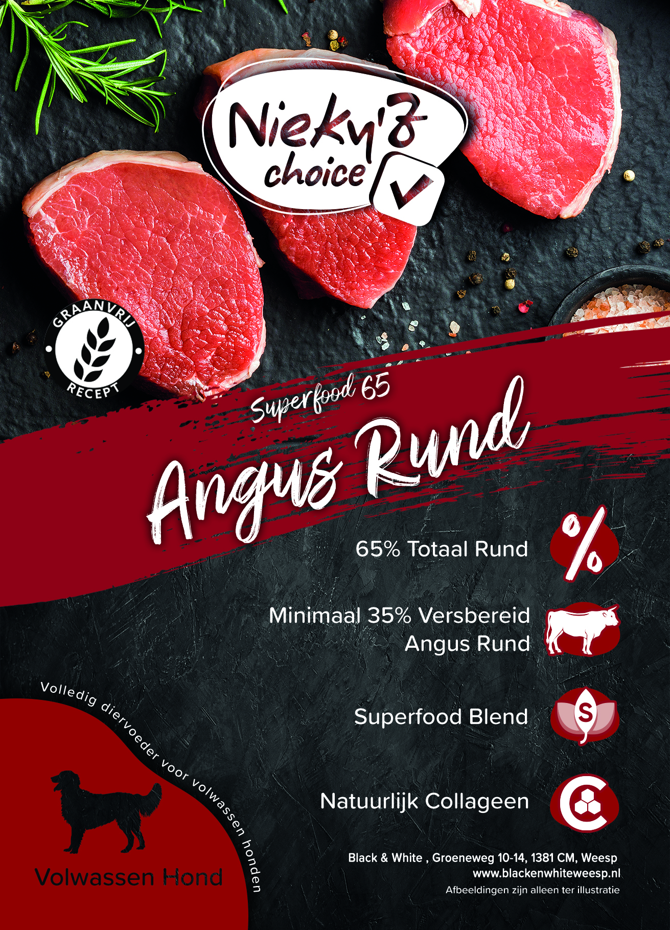 NIEKY'Z CHOICE SUPERFOOD 65 ANGUS RUND