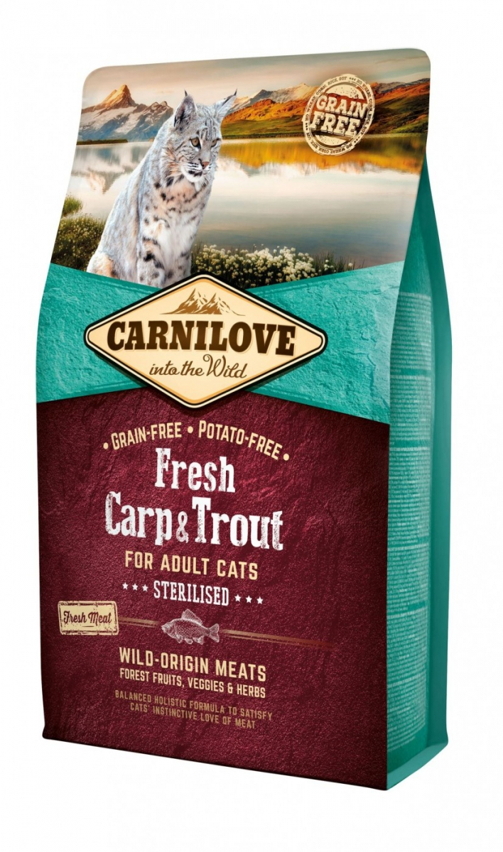 CARNILOVE CAT CARP & TROUT STERILIZED