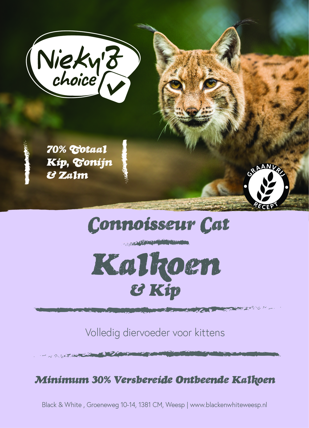 NIEKY'Z CHOICE CONNOISSEUR KALKOEN KIP KITTEN