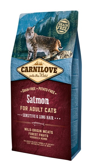 CARNILOVE CAT SALMON SENSITIVE & LONG HAIR
