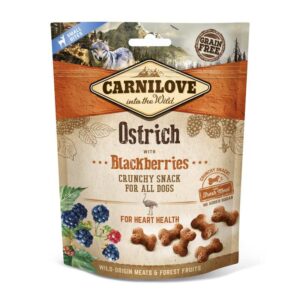 CARNILOVE CRUNCHY SNACK OSTRICH & BLACKBERRIES