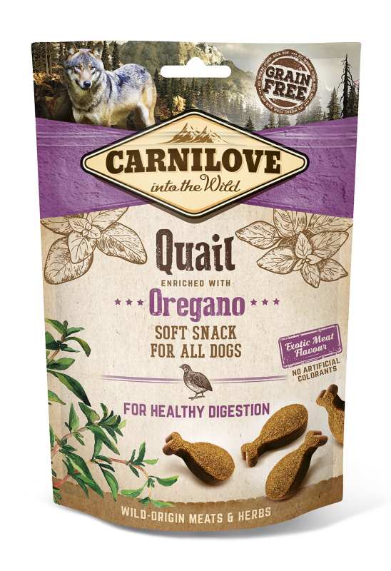 CARNILOVE SOFT SNACK QUAIL & OREGANO