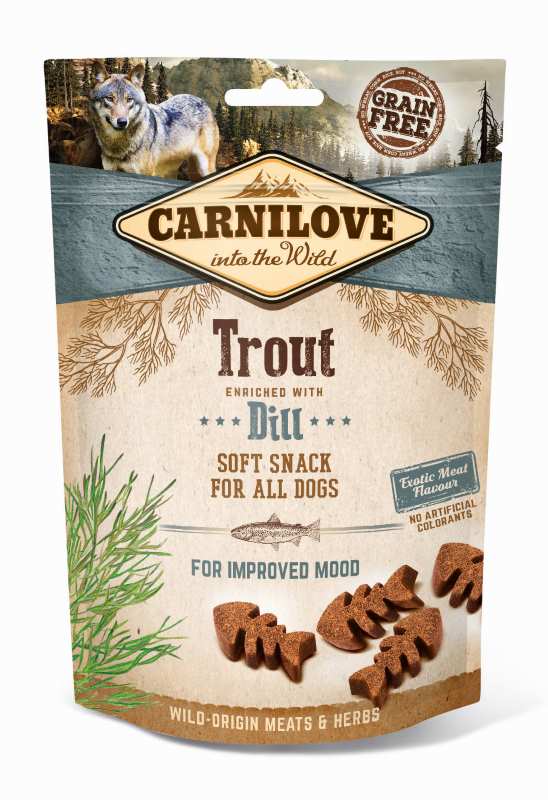 CARNILOVE SOFT SNACK TROUT & DILL