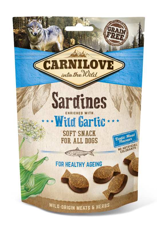 CARNILOVE SOFT SNACK SARDINES & WILD GARLIC