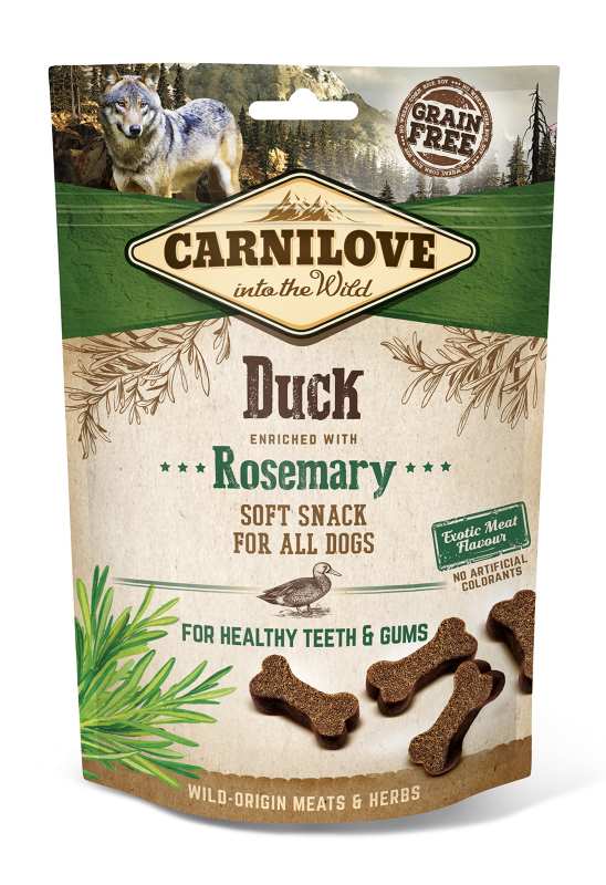 CARNILOVE SOFT SNACK DUCK & ROSEMARY