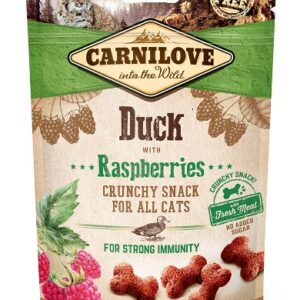 CARNILOVE CAT CRUNCHY SNACK DUCK & RASPBERRIES
