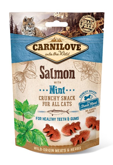 CARNILOVE CAT CRUNCHY SNACK SALMON & MINT
