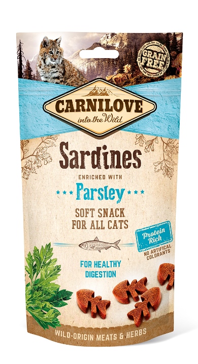 CARNILOVE CAT SOFT SNACK SARDINES & PARSLEY