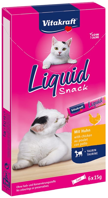 VITAKRAFT KAT LIQUID SNACK KIP & TAURINE