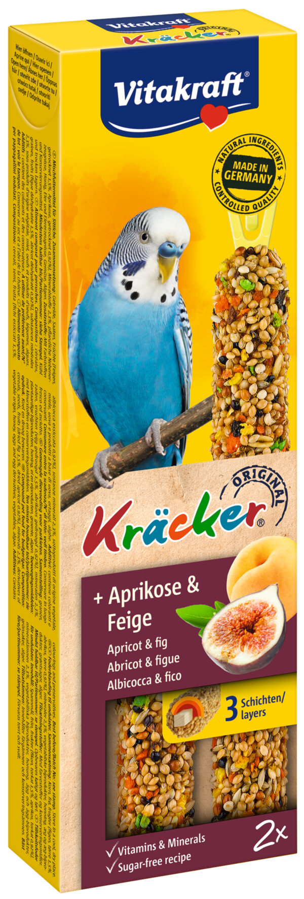 VITAKRAFT KRÄCKER PARKIET ABRIKOOS & VIJG