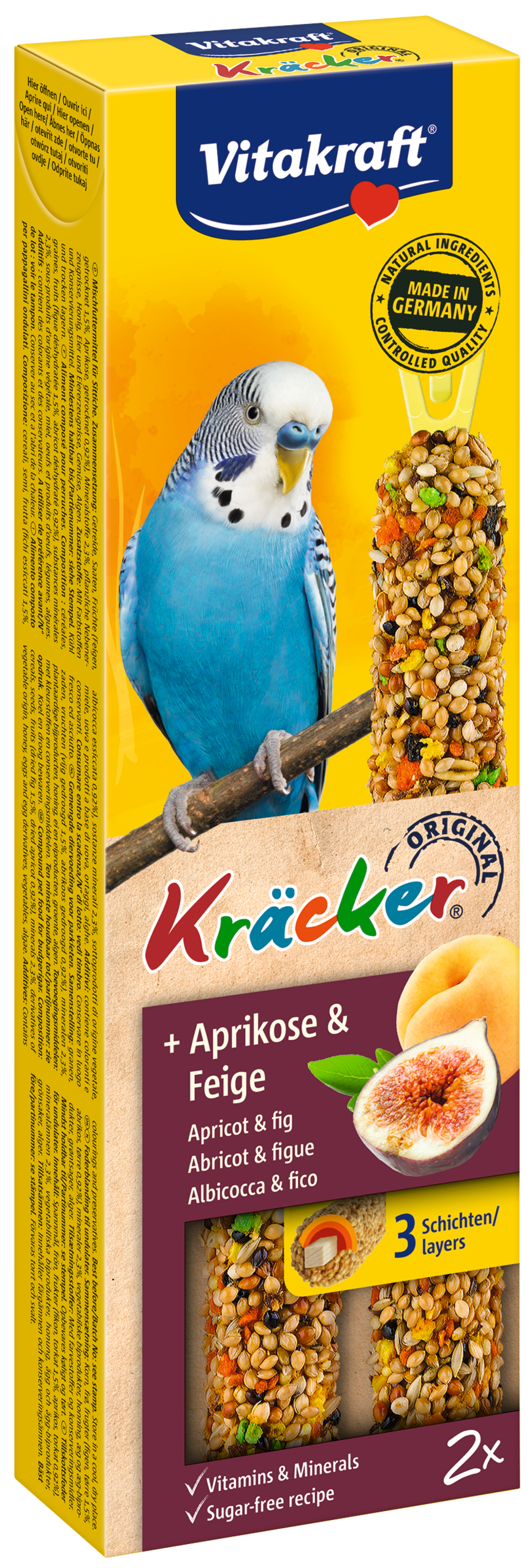 VITAKRAFT KRÄCKER PARKIET ABRIKOOS & VIJG