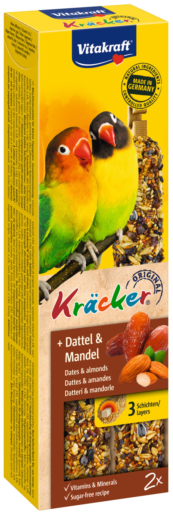 VITAKRAFT KRÄCKER AGAPORNIS DADEL & AMANDEL