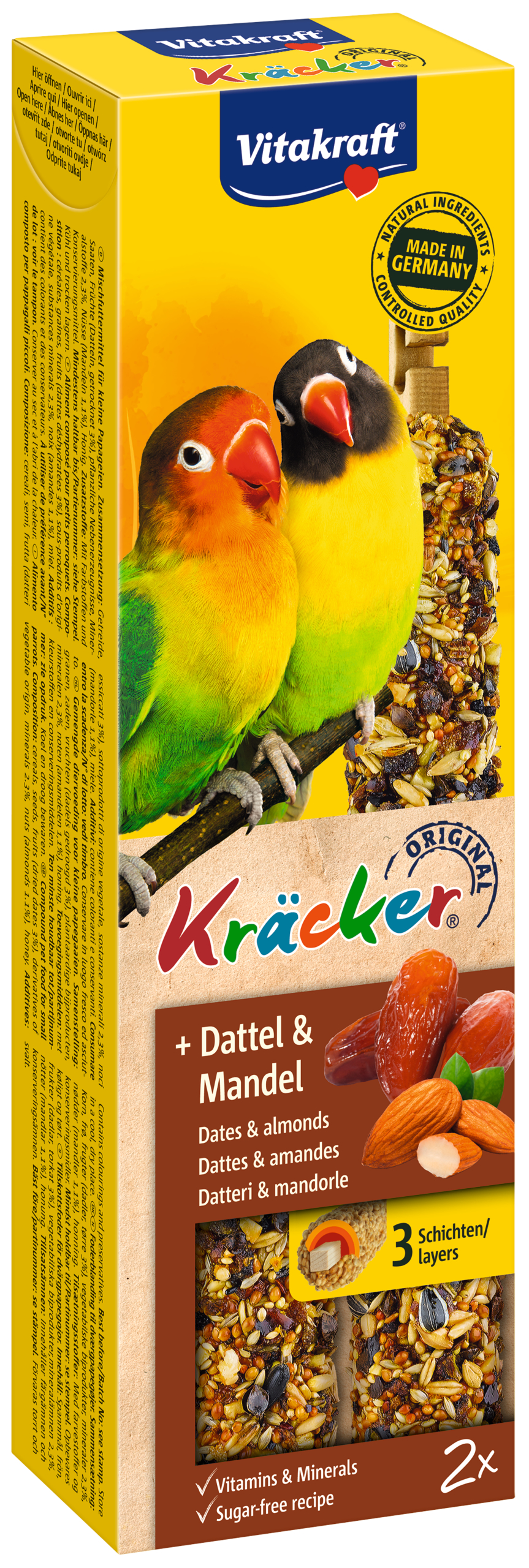VITAKRAFT KRÄCKER AGAPORNIS DADEL & AMANDEL