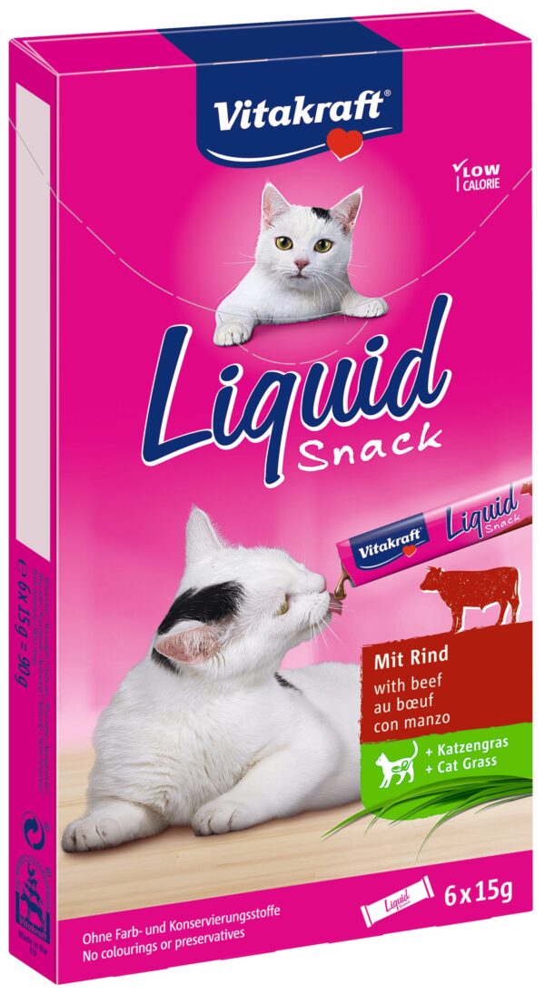 VITAKRAFT KAT LIQUID SNACK RUNDVLEES & INULINE