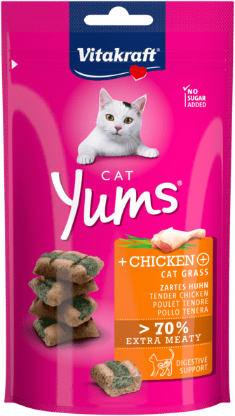VITAKRAFT KAT YUMS KIP & KATTENGRAS