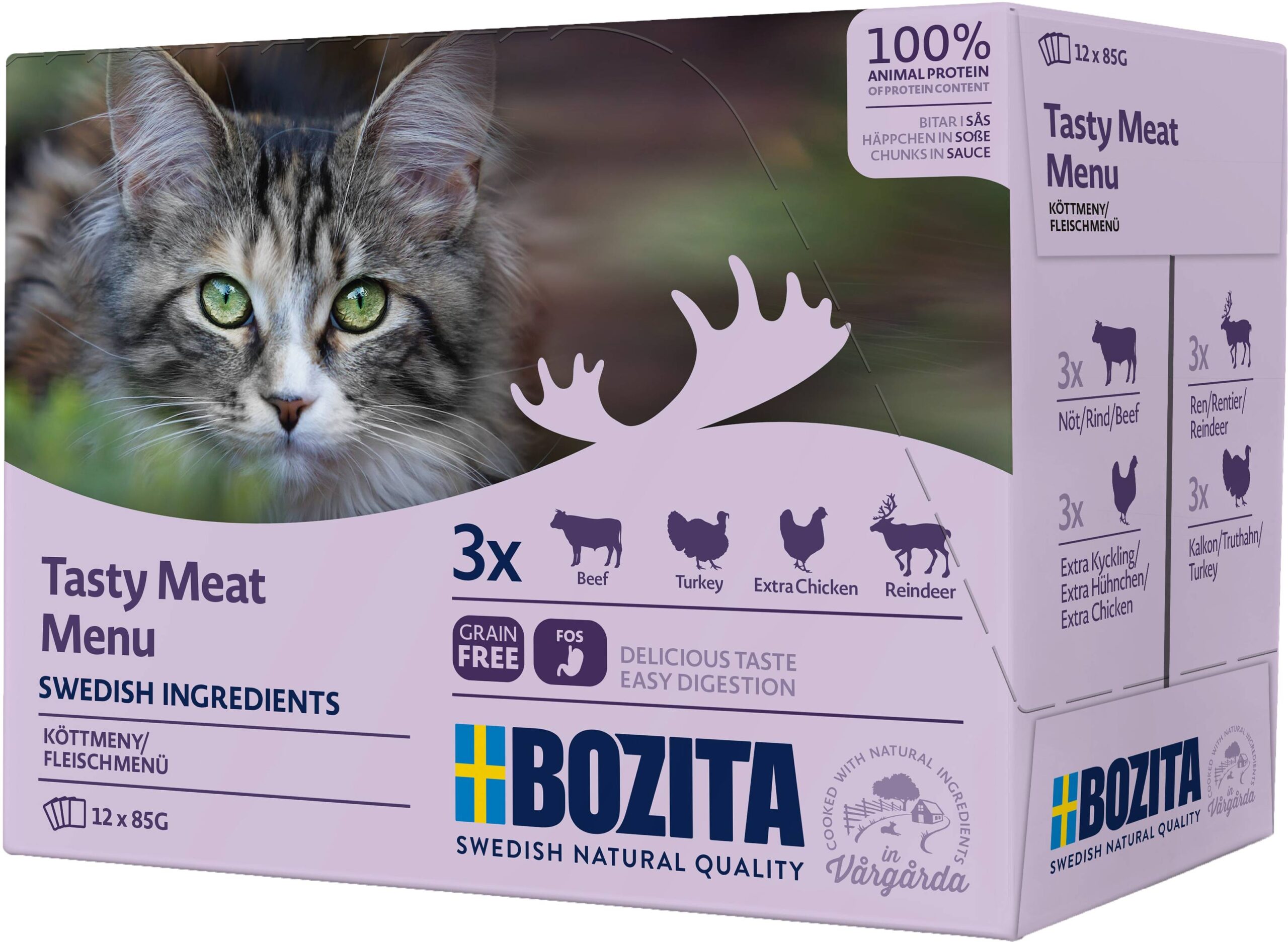 BOZITA FELINE POUCH MULTIBOX MEAT