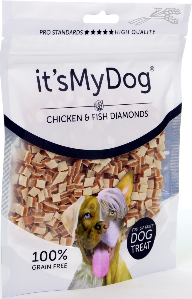 IT’S MY DOG TREATS CHICKEN & FISH DIAMONDS
