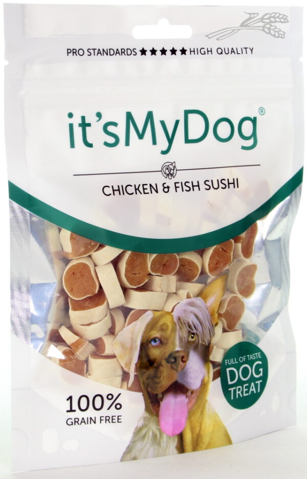 IT’S MY DOG TREATS CHICKEN & FISH SUSHI