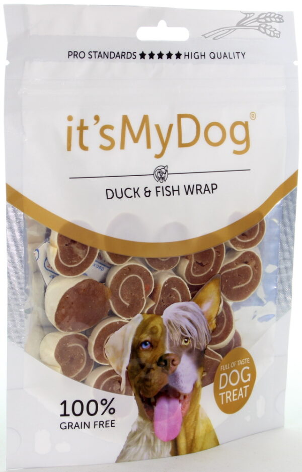 IT’S MY DOG TREATS DUCK & FISH WRAP