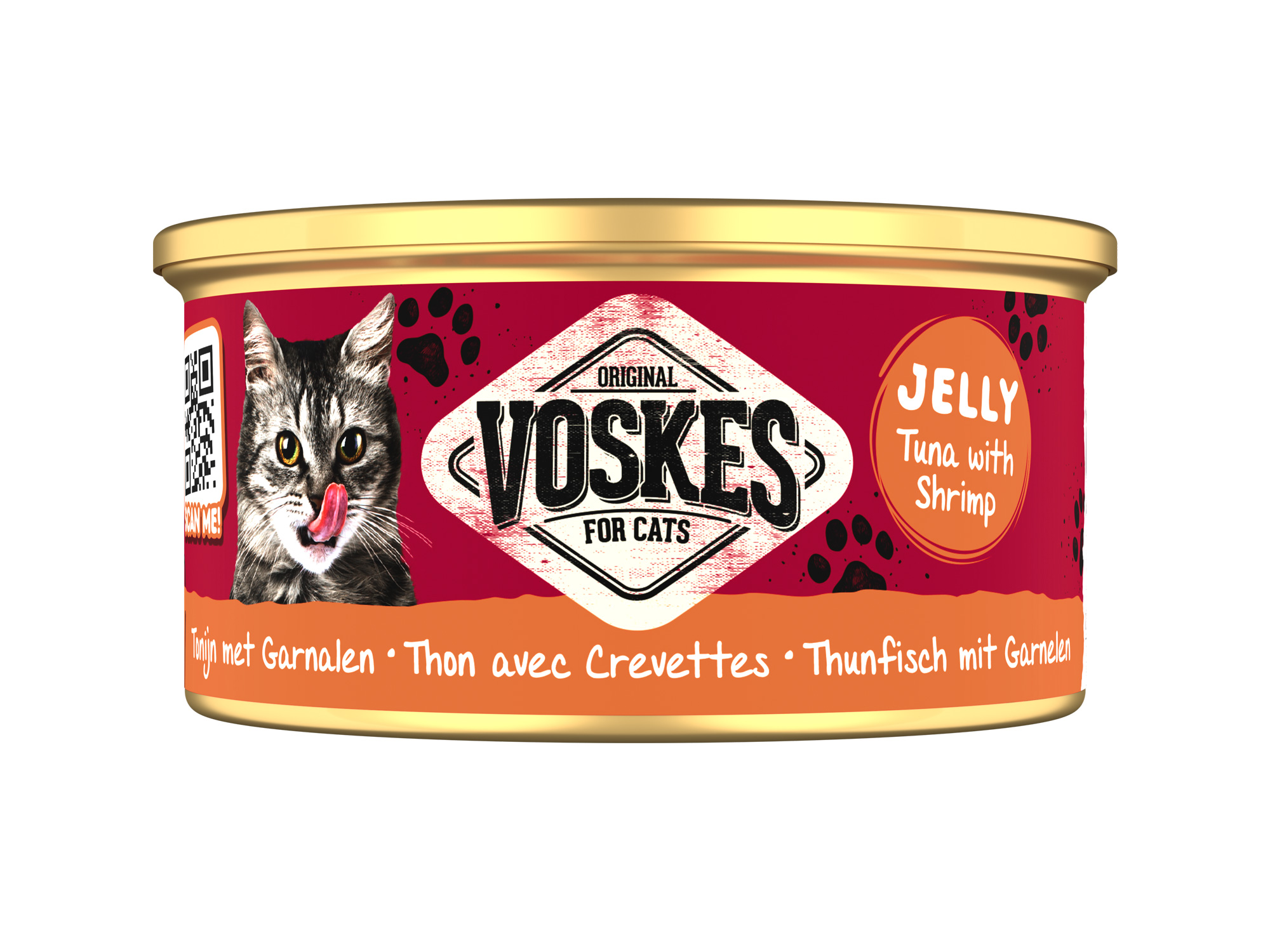 VOSKES GELEI TONIJN MET GARNALEN 85 GR