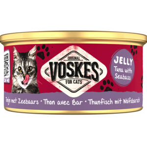 VOSKES GELEI TONIJN MET ZEEBAARS 85 GR
