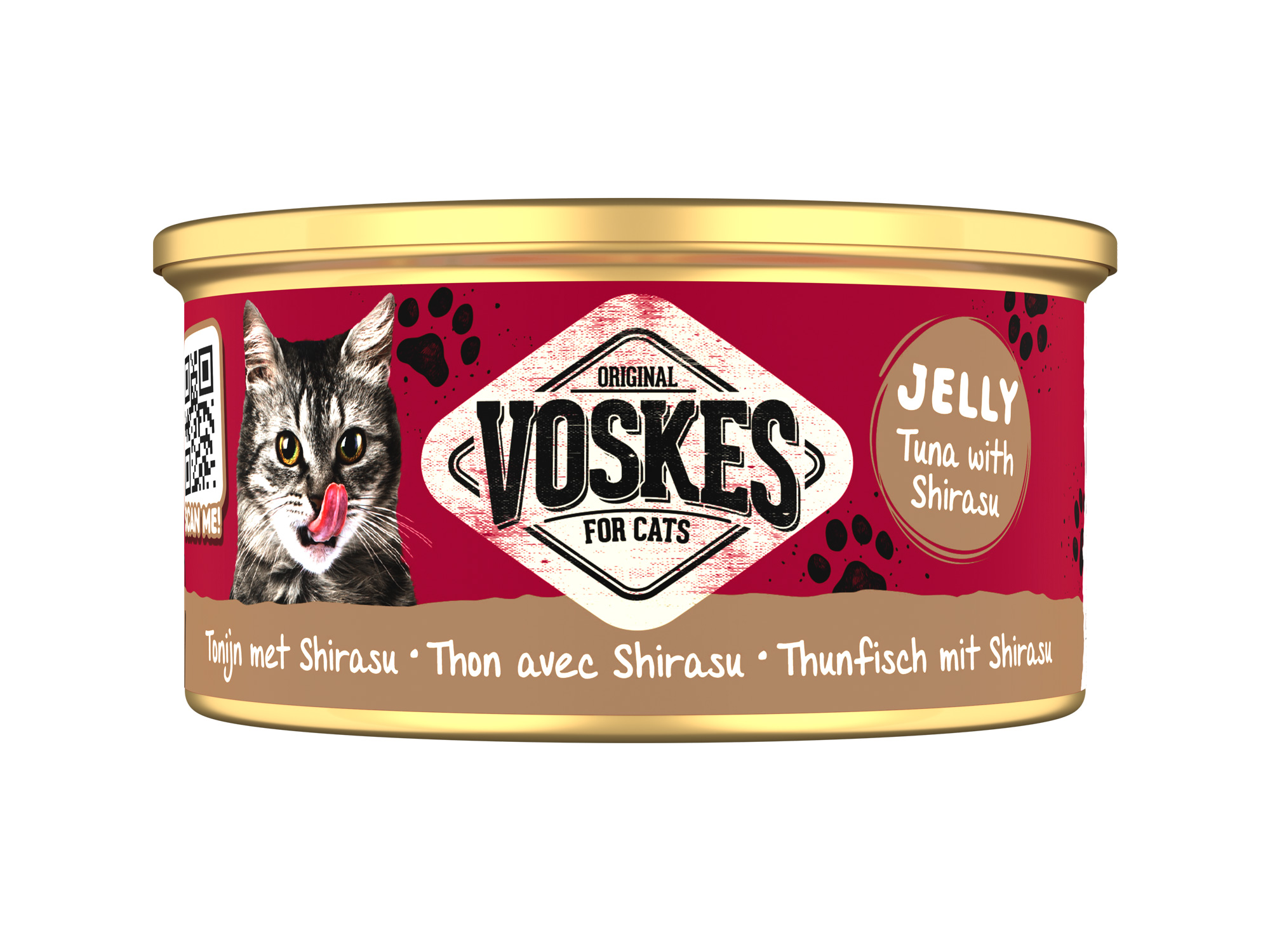 VOSKES GELEI TONIJN MET SHIRASU 85 GRAM