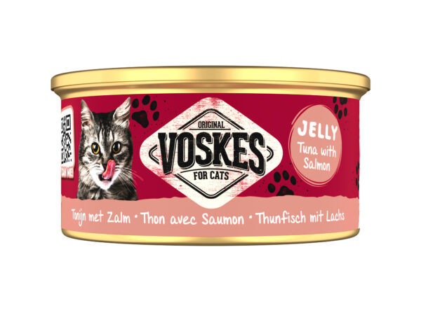 VOSKES GELEI TONIJN MET ZALM 85 GRAM