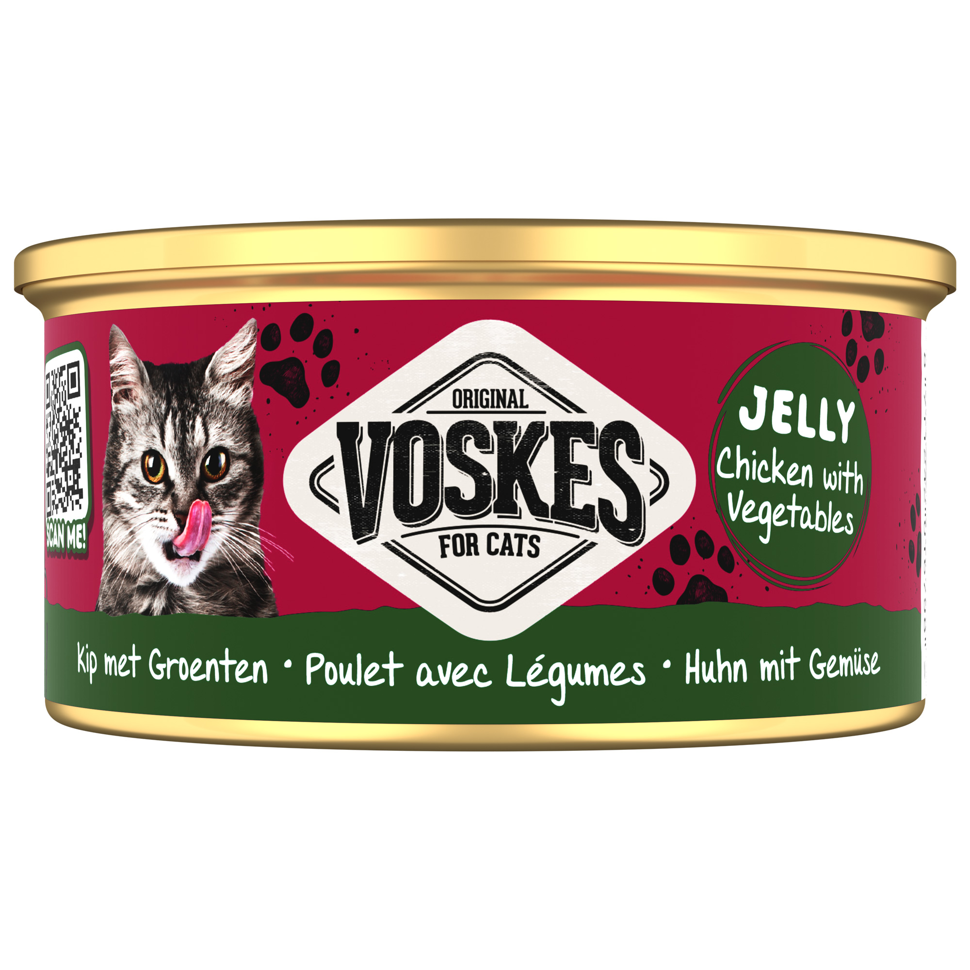 VOSKES GELEI KIP MET GROENTEN 85 GR